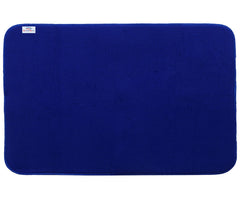 Heart Home Microfiber Reversible Dish Drying Mat with Absorbent Parity for Kitchen 19"x 15"(Blue)