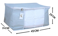 Kuber Industries 3 Piece Non Woven Saree Cover Set, Grey,Standard,CTSN00813