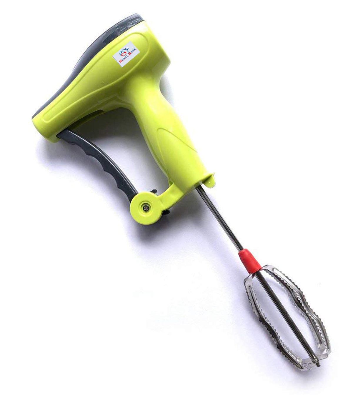Heart Home Power-Free Hand Blender and Beater in Kitchen Appliances with High Speed Operation (Egg and Cream, Milkshake, Soup, Lassi, Butter Milk Maker) Multi-HEART11901
