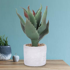 Kuber Industries Artificial Plants for Home D?cor|Natural Looking Indoor Fake Plants with Pot|Artificial Flowers for Decoration (Green)