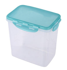 Kuber Industries klick N Seal 102 Airtight Food Storage Container Kitchen Container for Storage Plastic Storage Box for Kitchen Airtight Container Storage Jar (600ml)-Pack of 3 (Green)-KUBMART15678