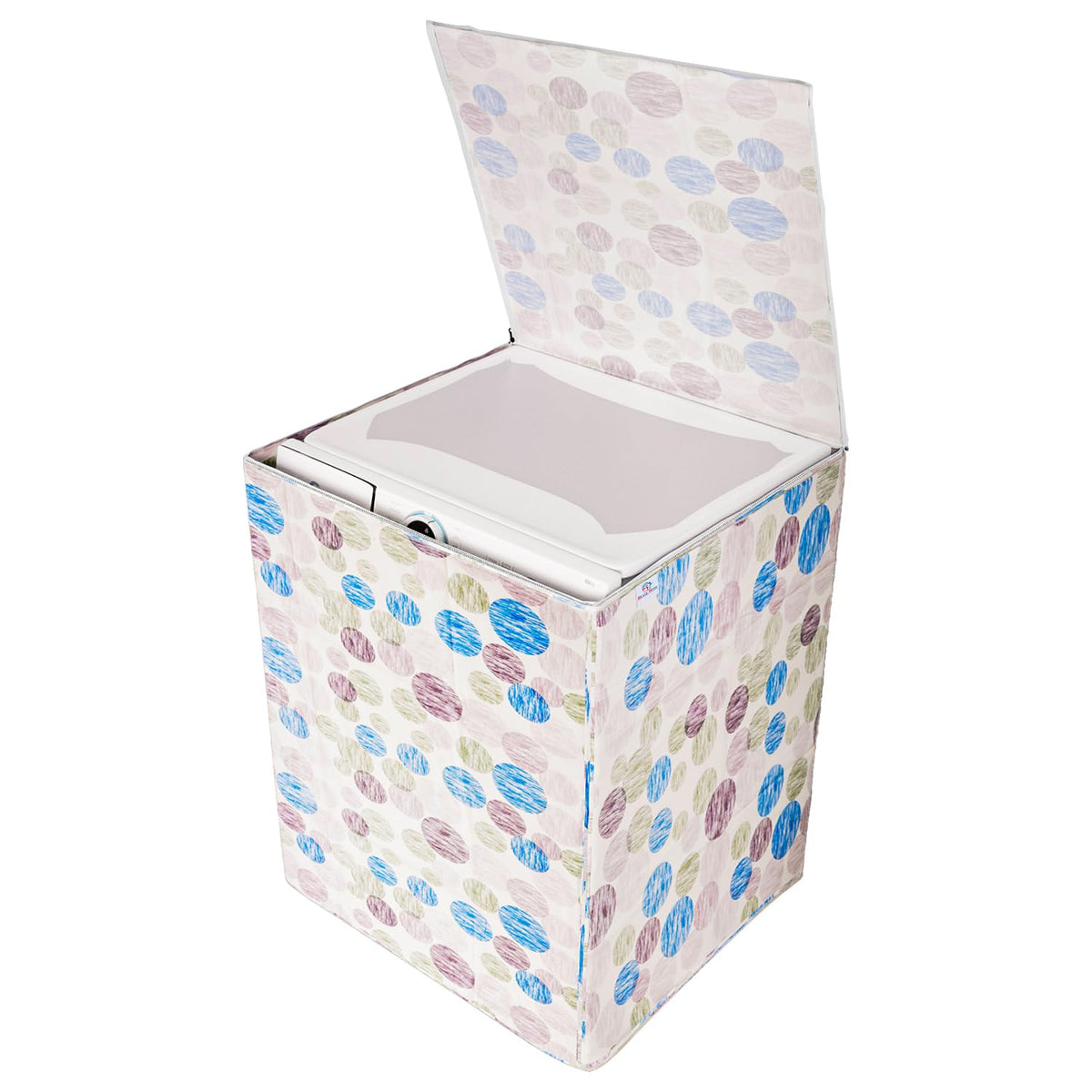 Heart Home Washing Machine Cover | Dot Print Washing Machine Cover | Soft PVC Top Load Fully-Automatic Washing Machine Cover | Multi