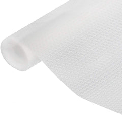 Kuber Industries Duty Diamond Non-Slip Drawer Liner Cabinet Mat|1.5 MTR Roll & Easy to Cut|Size 150 x 30 CM (White)- (KUBMART011931)