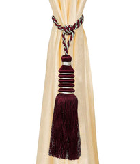 Kuber Industries Polyester 6 Pieces Curtain Tie Back Tassel Set (Maroon) -CTKTC12868 (CTKTC012868)