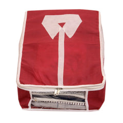 Kuber Industries 3 Piece Non Woven Shirt Cover Set, Maroon