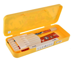 Heart Home Mickey Mouse & Friends Printed Durable Plastic Pencil Box, Pencil Case For School Kids With Number Lock System & Accessories (Yellow) (HS39HEARTH022650)