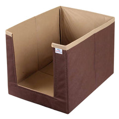 Heart Home Multiuses Non-Woven Closet Organizer With Handles (Brown) -HS43HEARTH26547