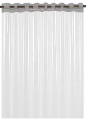 Kuber Industries 30 MM PVC Transparent Curtain|Water Proof AC Curtain|Eyelet Rings & Quick Water Release|Curtain 7 Feet|