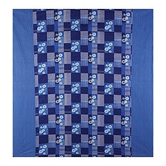 Kuber Industries Double Bedsheet(228*254 cm)|Cotton 120 TC Luxury Printed Soft & Lightweight Bedsheet for Double Bed with 2 Pillow Covers (Blue)