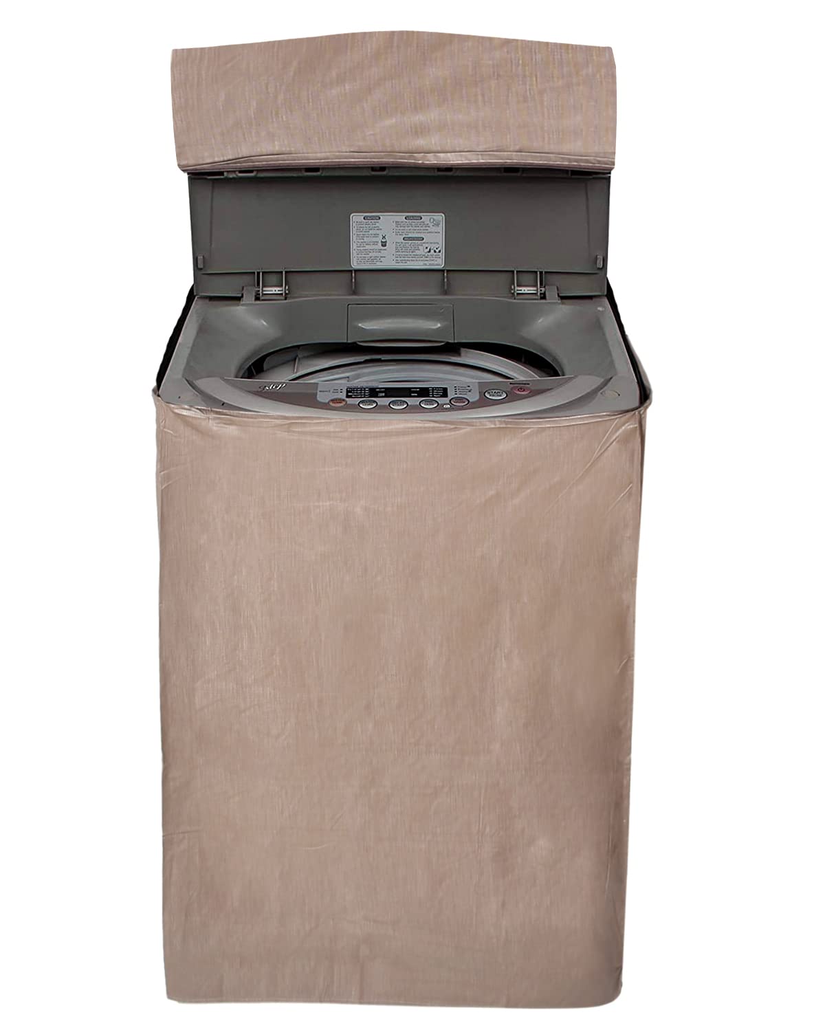 Heart Home Top Load PVC Washing Machine Cover (Brown)-HS43HEARTH26746