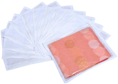 Kuber Industries 12 Piece Non Woven Saree Cover Set, White (VARTION22)