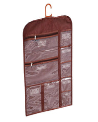 Kuber Industries Cotton Hanging Storage Organizer|Letter Magazine Holder|Wall Hanging (Brown)