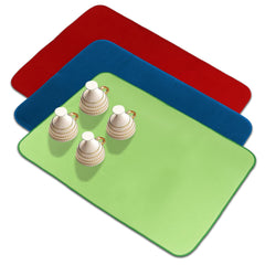 Heart Home Dish Dry Mat | Microfiber Drying Mat | Reversible Kitchen Drying Mat | Absorbent Mat | Kitchen Dish Dry Mat | 50x70 | Pack of 3 | Multi