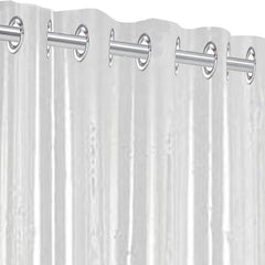 Heart Home PVC 1 Piece 30 MM AC Curtain 7 Feet (Transparent) - CTHH003
