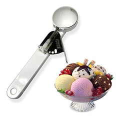 Kuber Industries Code-ICSC04 Plastic Trigger Ice Cream Scoop, White