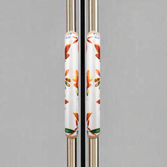 Kuber Industries Fridge Handle Cover | Refrigerator Handle Cover | Fridge Door Handle Protector | Fridge Door Handle Cover | Leaf Kniting Fridge Handle Cover | 2 Piece Set | Cream