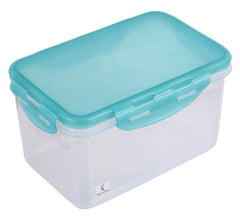 Kuber Industries klick N Seal 302 Airtight Food Storage Container Kitchen Container for Storage Plastic Storage Box for Kitchen Airtight Container Storage Jar (1050ml)-Pack of 2 (Green)-KUBMART15684