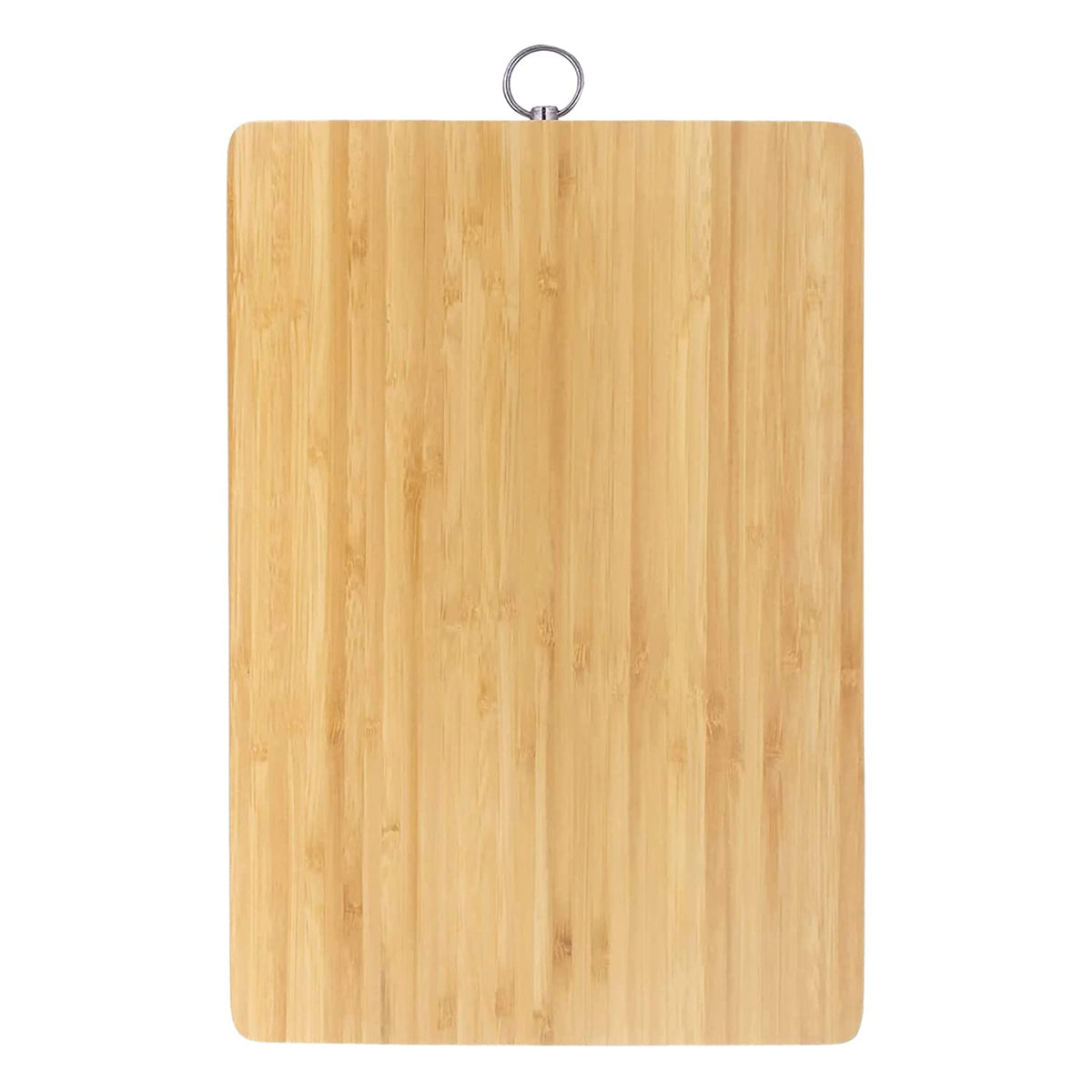 Heart Home Cutting Board|Wooden Slicing & Kitchen Chopping Board with Steel Hook for Hanging Fruits,Vegetables (Brown)