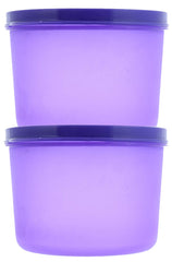 Kuber Industries Plastic 2 Pieces Kitchen Storage Spice Containers, Fridge Container, Food Utility Box, Food Storage Containers Jars 1600 Ml (Purple) - (CTLTC044077)