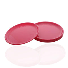 Kuber Industries 4 Pieces Unbreakable Round Plastic Microwave Safe Dinner Plates (Pink) - CTKTC37515