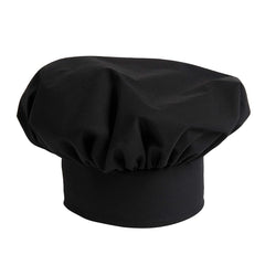 Kuber Industries Cotton Chef Cap/Hat for Cooking, Baking, Party Favors, Home Kitchen, Restaurant- Pack of 3 (Black)-50KM01046