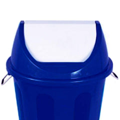 Kuber Industries Plastic Dustbin/Garbage Bin, 25 Litre, Large (Blue)