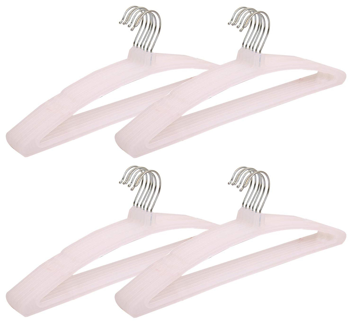 Kuber Industries 24 Piece Plastic Hanger, White (CTHANG04)