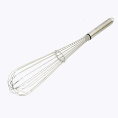 Kuber Industries 2.5 MM Stainless Steel Hand Blender Mixer Froth Whisker Latte Maker for Milk Coffee Egg Beater Juice,40 cm (Silver) - CTKTC031337