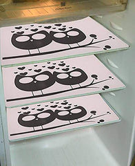 Kuber Industries Cloth 3 Pieces Fridge Mat, 1 Piece Handle Cover and 1 Pieces Fridge Top Cover (Multi)-CTKTC2811