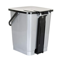 Kuber Industries Plastic Dustbin With Swing Lid, 12 Ltr. (Grey)