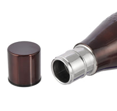 Kuber Industries Hammered Design Lightweight Odour Free Stainless Steel Fridge Water Bottle/Refrigerator Bottle/Sports Bottle, 1000 ML- Pack of 2 (Maroon)-HS42KUBMART25184