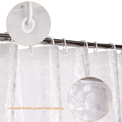 Heart Home 3D Coin Design PVC Transparent 0.20 MM AC Door Curtain(Width-54 Inches X Height-96 Inches) 8 Feet - HEART01063
