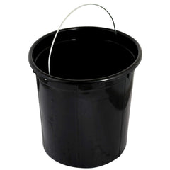 Kuber Industries Plastic 2 Pieces Removable Inner Dustbin Bucket, Paint, Recycle Bin Basket and Small Bucket,10 Liters (Black) -CTKTC038723
