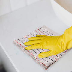 Kuber Industries Floor Cleaning Pocha | White Lining Khadi Duster Cloth | Cotton Reusable Sweeping Cloth For Home | Kitchen | Large | 28x28 Inch | Pack of 9 | White