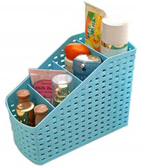 Heart Home 1 Piece Plastic Multipurpose Storage Basket for Bathroom, Kitchen, Office (Multi) - (CTHH010682)