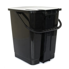 Kuber Industries Premium Plastic Pedal Dustbin 10 Ltr (Black & Red & Yellow)-Pack of 3