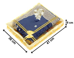 Heart Home Carry Design 3"inch Tranasparent Non Woven Single Saree Cover- Pack of 2 (Gold)-HS_38_HEARTH21582
