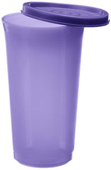 Kuber Industries Virgin Plastic Everday Small Glass 4 Piece Tumbler/airtight Container Leakproof Storage with Lid 350ml (Multi) CTKTC034171