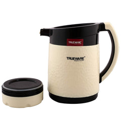 Kuber Industries Sofiya Ruff Tuff Plastic Flask Jug, 800ml, Brown
