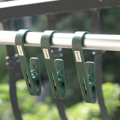 Kuber Industries Multipurpose Bar Hooks & Pins for Laundry, Kitchen, & Wardrobe|Superior Quality ABS|Durable, Strong Grip|Easy To Use|77024(g)|Pack of 3|Green