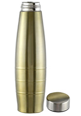 Kuber Industries Falcon Stainless Steel 2 Pieces Fridge Water Bottle/Refrigerator Bottle/Thunder, 1000 ML (Gold)-CTKTC43599