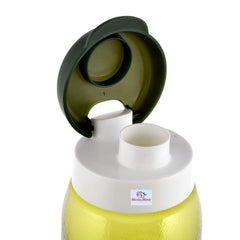 Heart Home Plastic Water Bottle With Sipper- 1 Litre, Pack of 3 (Green)