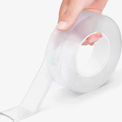 Heart Home Double-sided Tape | Acrylic High Bonding Foam Tape | PU Versatile Two-Sided Tape | Washable Adhesive Tape for Home Décor | 3 MTR | Pack of 2 | Transparent