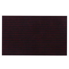Kuber Industries Microfiber Striped Solid Anti-Slip Large Door Mat|Bath mat for Home,Living Room Entrance,24"x 36",(Maroon)