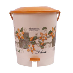Kuber Industries Virgin Plastic Dustbin Garbage Bin with Handle, 10 LTR (Cream) -CTLTC12510