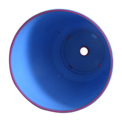 Heart Home Jupiter Jumbo Bathroom Stool Printed Round Big Patla (Blue)-HEART11102
