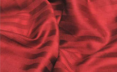 Kuber Industries Lining Design Breathable & Soft Cotton Pillow Cover/Protector/Case- 18x28 Inch, Set of 2 (Red)-HS43KUBMART26785