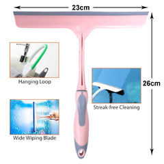 Kuber Industries Kitchen Wiper|Plastic Kitchen Slabs Wiper|Wiper for Cleaning Slabs with Detachable Handle|Ideal for Windows|Glass & Car Windshield|Pack of 2 (Multicolor)