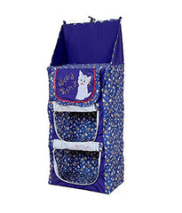 Kuber Industries Cloth Hanging Baby Three Cabinet Almirah, Blue, Standard (F26)