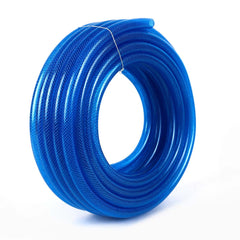 Kuber Industries Basic PVC with Nylon Braided Water Pipe 15 Meter|Multi-Utility Water Pipe for Garden, Car Cleaning & Pet Cleaning|Heavy Duty & Leak Proof Hose Pipe|Blue |